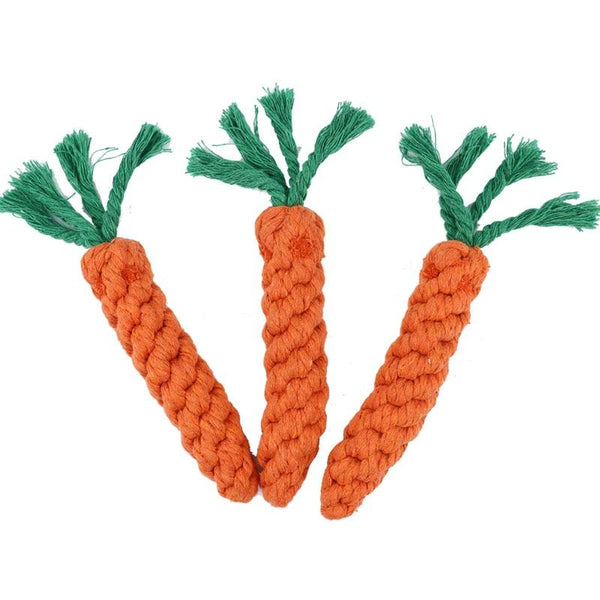 22cm Carrot Rope Chew Toy