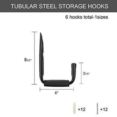 6PC Heavy Duty Utility Hooks