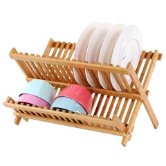 Folding Bamboo Dish Rack