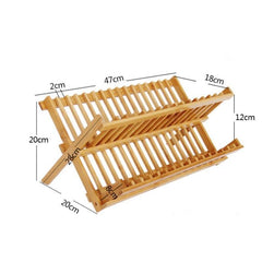 Folding Bamboo Dish Rack