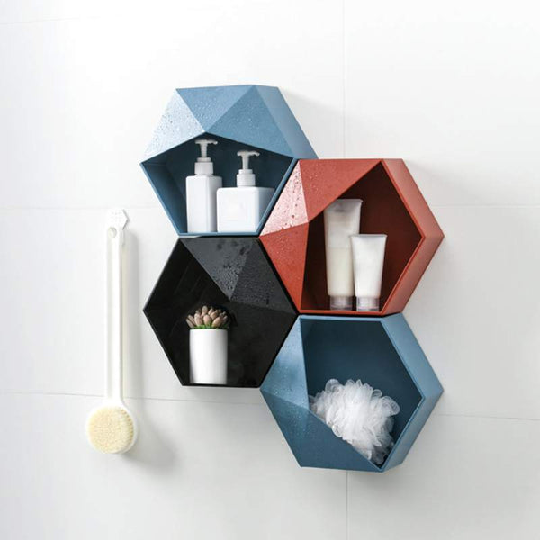 Nordic Hexagonal Wall Shelves