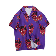 Devil Print Hawaiian Shirt