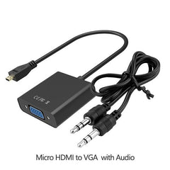 1080P Micro HDMI to VGA Video Adapter Cable