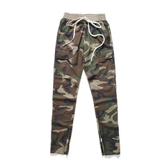 Elastic Waist Camouflage Pants