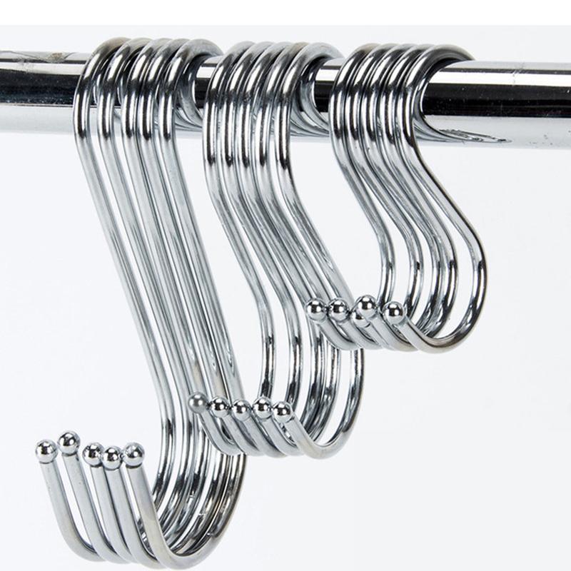 10PC Metal S Shaped Hooks