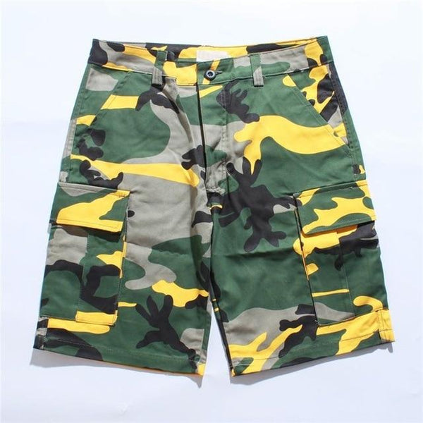 Camouflage Pattern Cargo Shorts